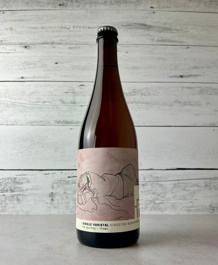 750 mL bottle of PIF Cider Single Varietal Kingston Black