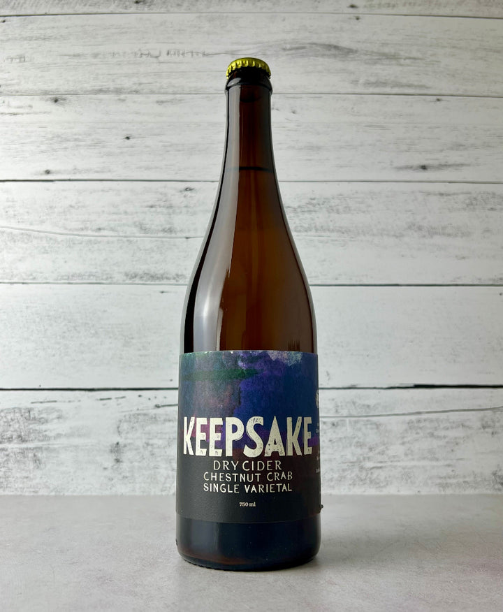 750 mL bottle of Keepsake Cider - Chestnut Crab Single Varietal - Dry Cider