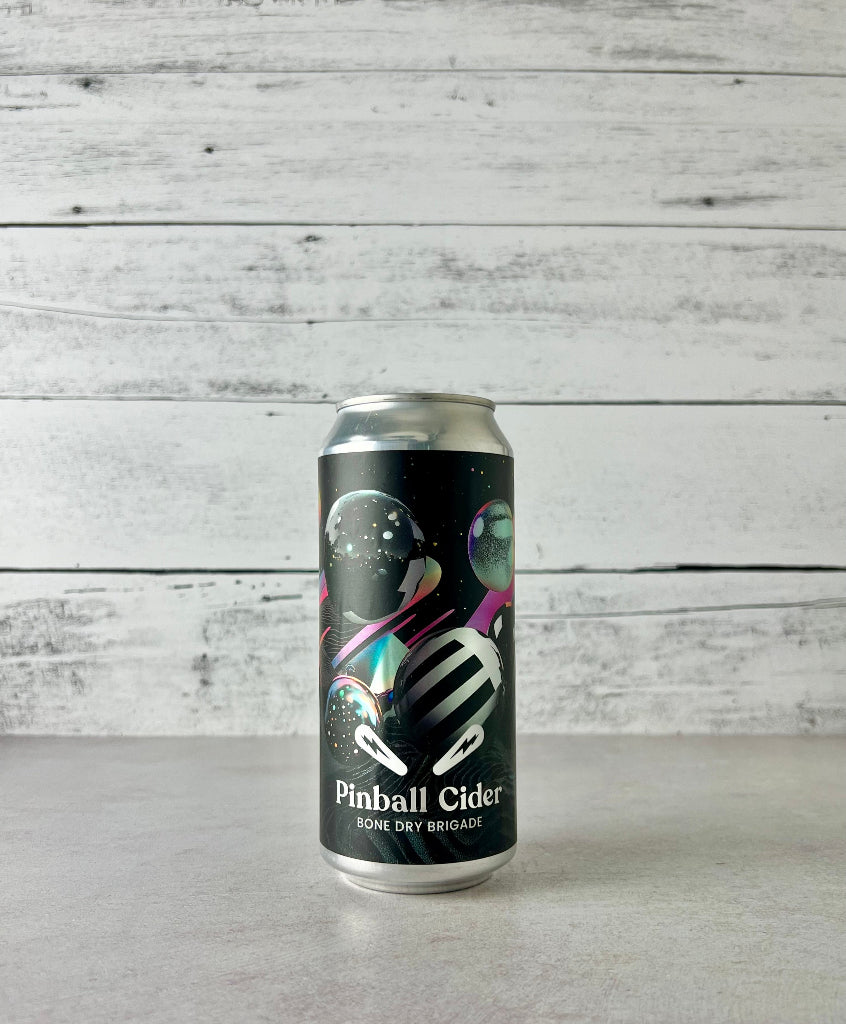 16 oz can of Pinball Cider - Bone Dry Brigade