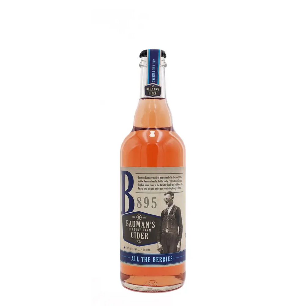 Bauman’s Cider - All the Berries Cider (500 mL) - Cider - Bauman’s Cider Co. Hard Cider