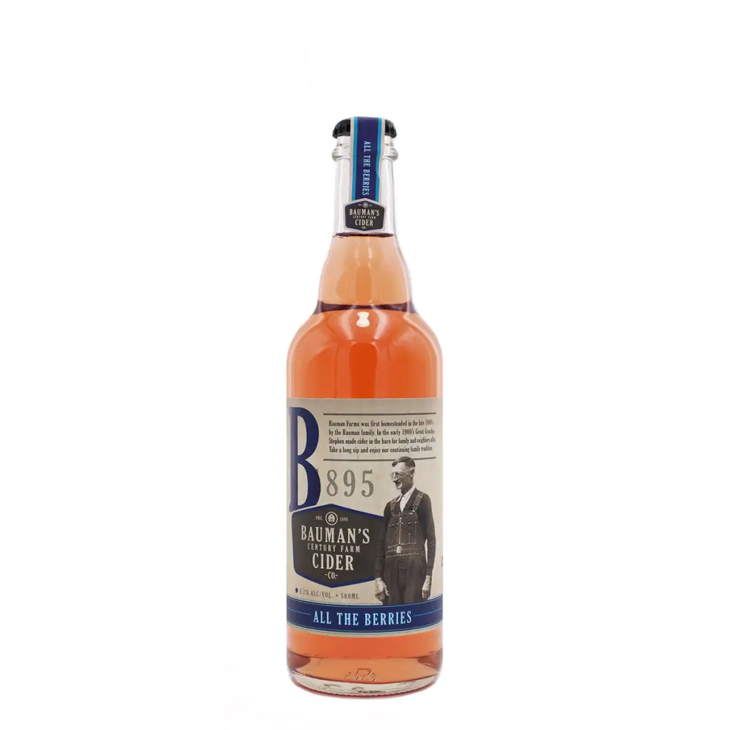 Bauman’s Cider - All the Berries Cider (500 mL) - Cider - Bauman’s Cider Co. Hard Cider