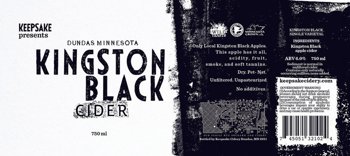Keepsake Cidery - Kingston Black Single-Varietal (750 mL)