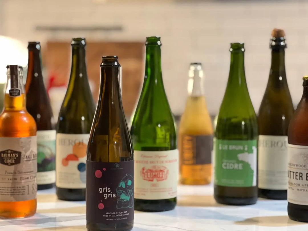 9 bottles of various ciders