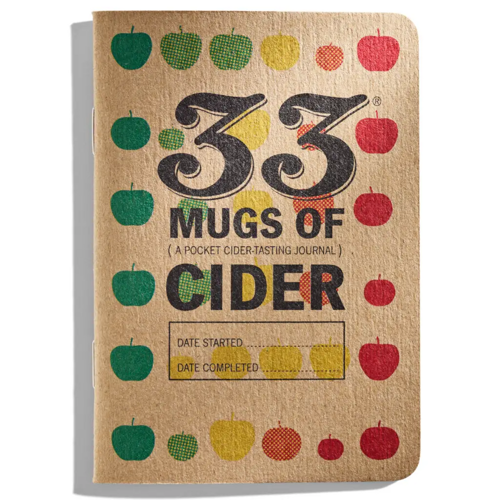 33 Mugs of Cider - Journal for Cider Tasting Notes by 33 Books - Journal - Press Then Press - Cider Shop Gift Giving