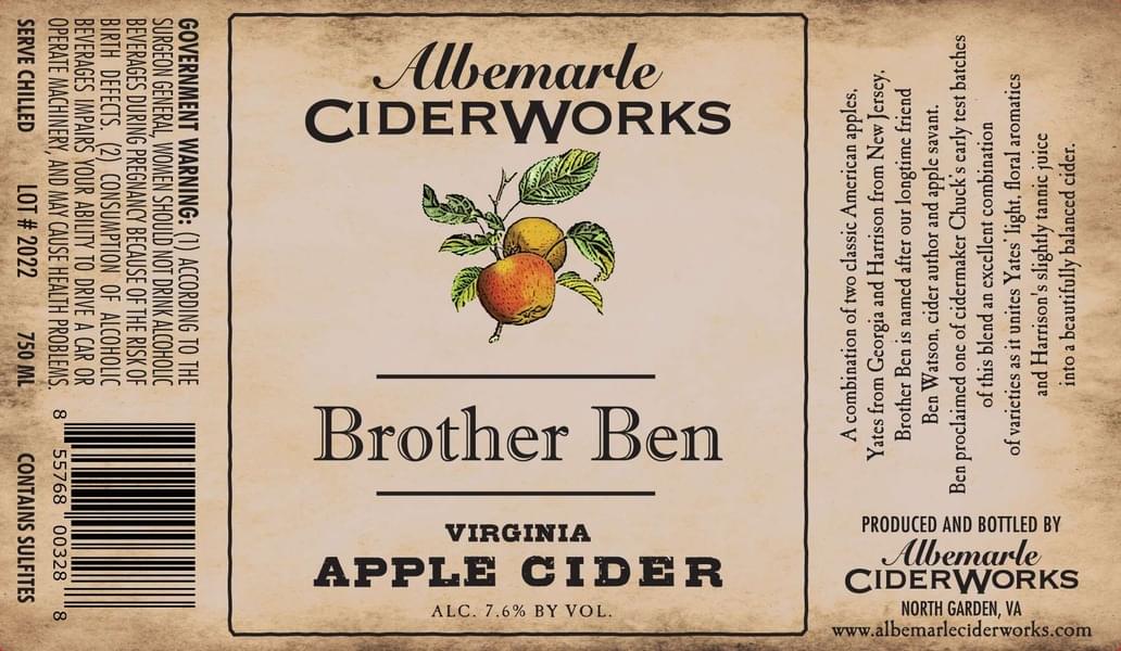 Albemarle CiderWorks - Brother Ben (750 mL)