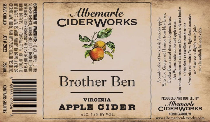 Albemarle CiderWorks - Brother Ben (750 mL)