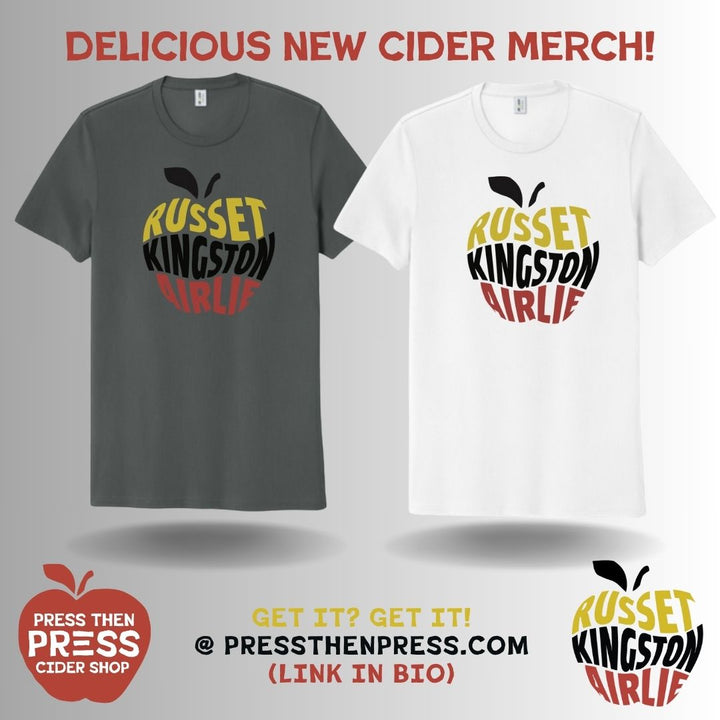 Cider Apple T-Shirt (Golden Russet, Kingston Black, Airlie Red)