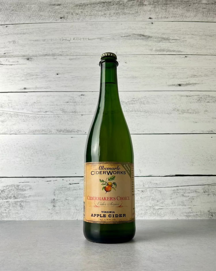 750 mL bottle of Albemarle CiderWorks Cidermaker's Choice Virginia Apple Cider