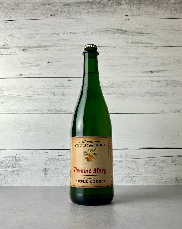 750 mL bottle of Albemarle CiderWorks Pomme Mary - Virginia Apple Cider