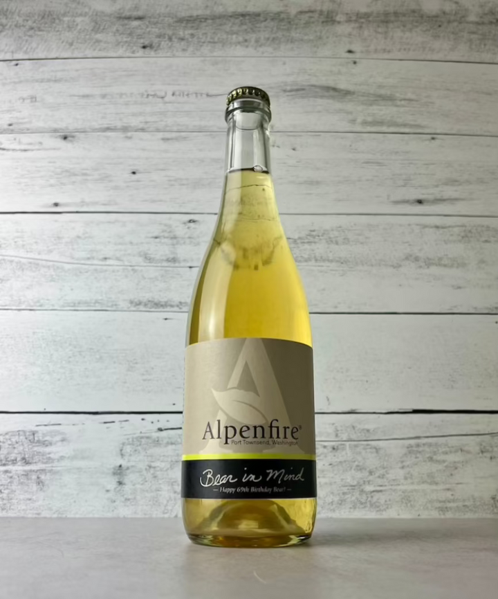 750 mL bottle of Alpenfire Cider Bear in Mind - Happy 69th Birthday Bear!