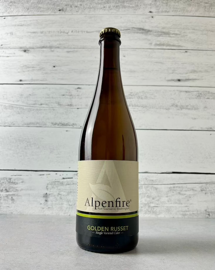750 mL bottle of Alpenfire Golden Russet Single Varietal Cider