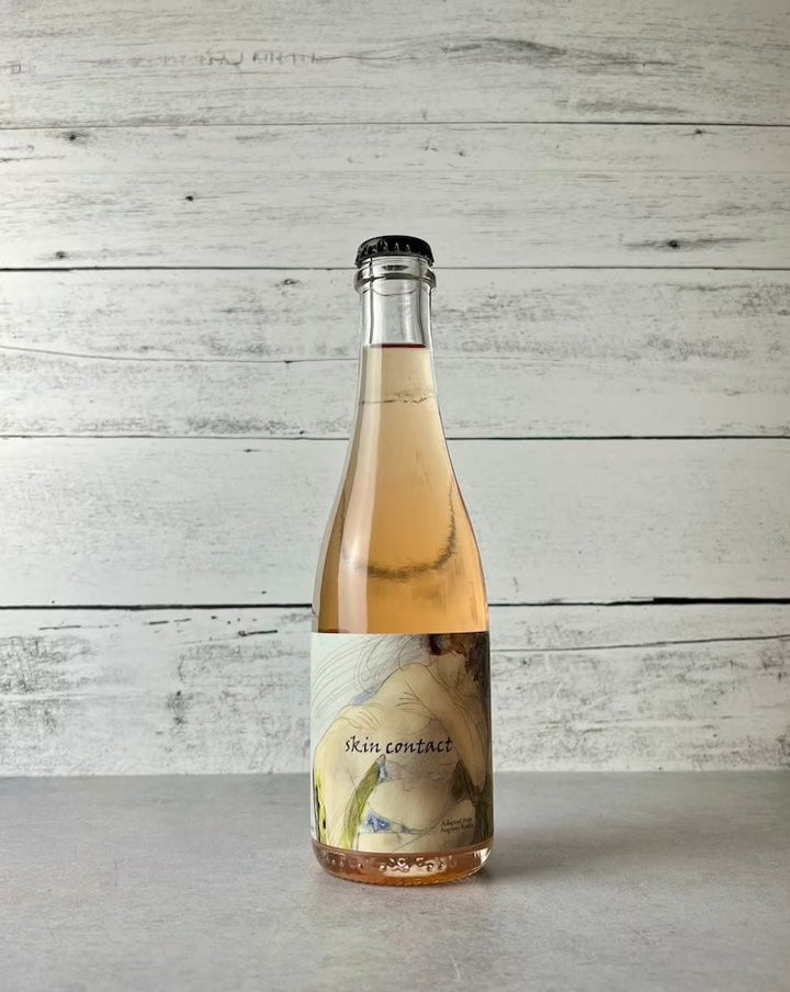 375mL bottle of Botanist & Barrel Skin Contact cider with cherries
