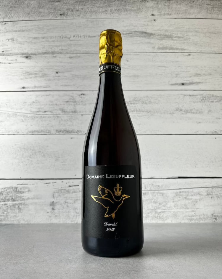 750 mL bottle of Domaine Lesuffleur Friardel 2018 Cidre de Normandie French cider