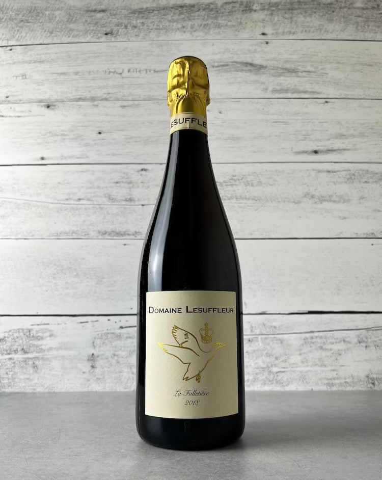 750 mL bottle of Domaine Lesuffleur La Folletiere 2018 Cidre de Normandie French cider