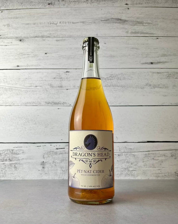 750 mL bottle of Dragon's Head Pet-Nat Cider