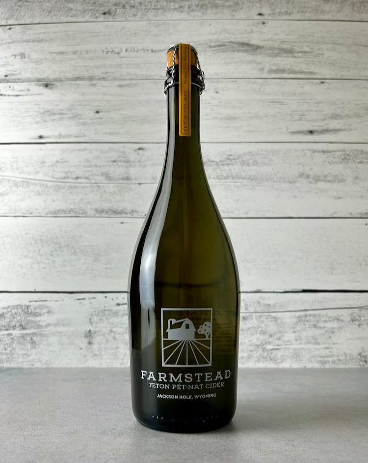 750 mL bottle of Farmstead Teton Pét-Nat Cider