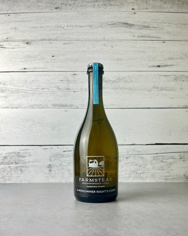 500 mL bottle of Farmstead Neighborhood Cider - A Midsummer Night's Cider