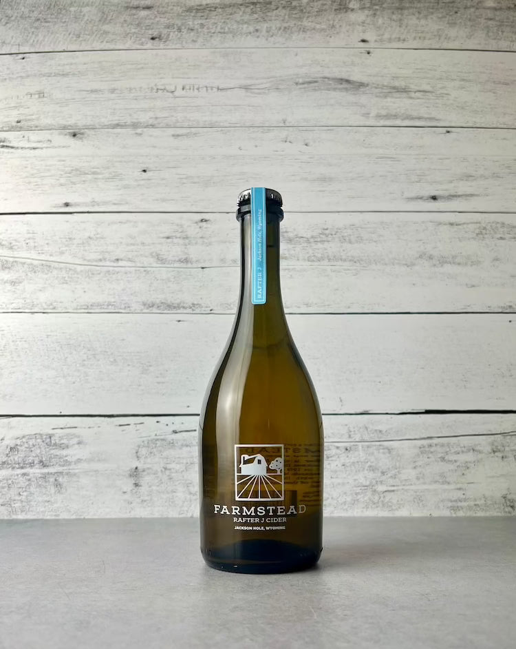 500 mL bottle of Farmstead Rafter J Cider