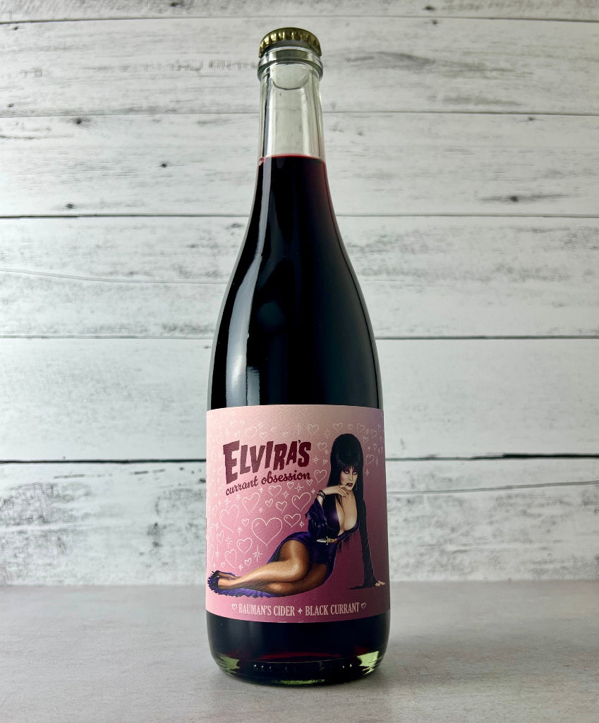 Photo of a 750 mL bottle of Bauman's Cider - Elvira's Currant Obsession 