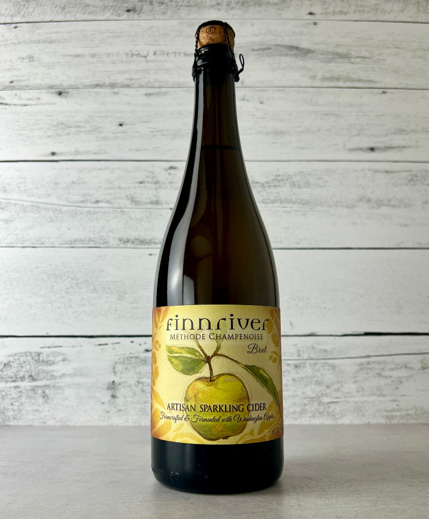 Photo of a 750 mL bottle of Finnriver Farm and Cidery - Artisan Sparkling Cider - Methode Champenoise Brut
