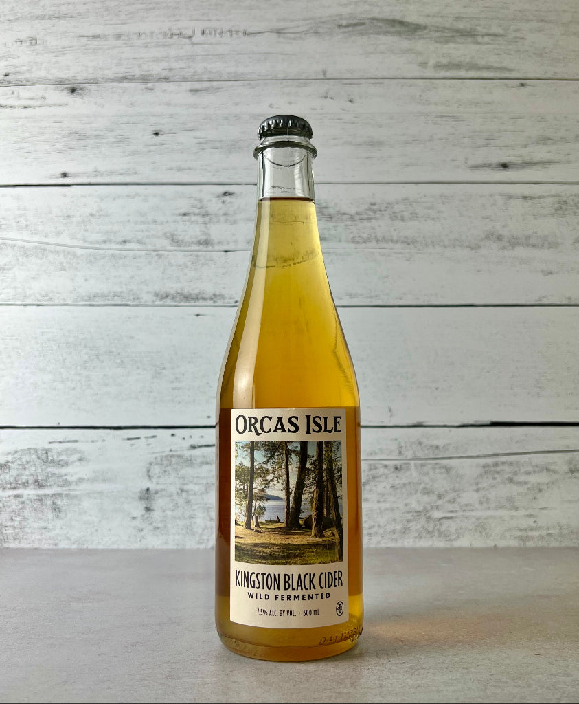 Photo of a 500 mL bottle of Orcas Isle Orchard Cider Kingston Black Cider Wild Fermented