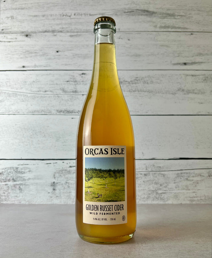 Photo of a 750 mL bottle of Orcas Isle Orchard Cider Golden Russet Cider Wild Fermented