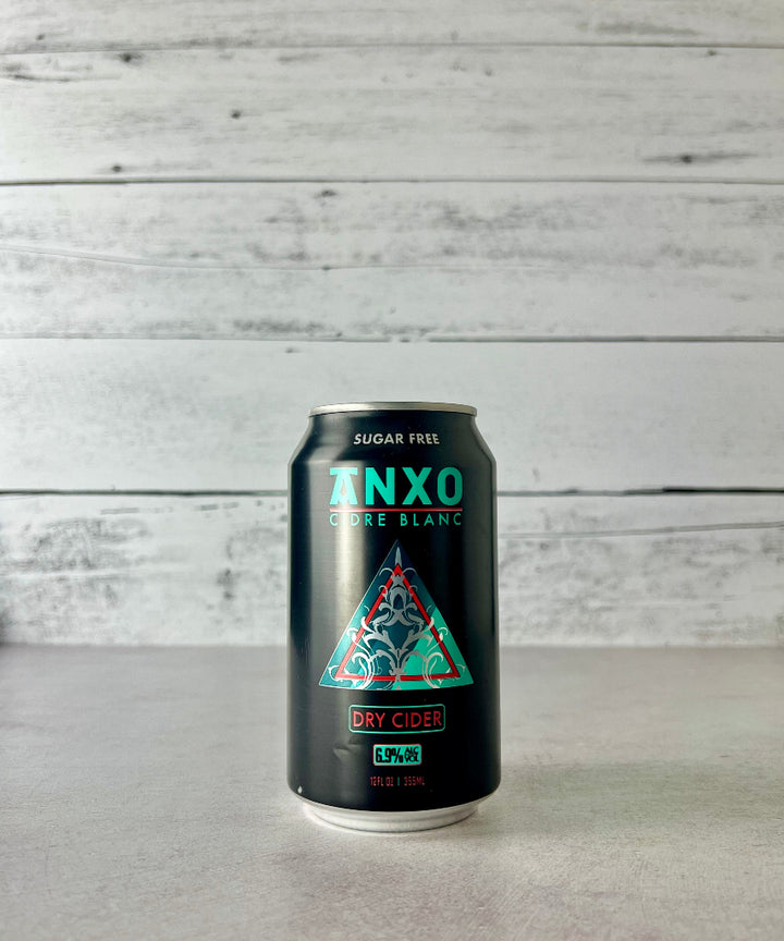 Photo of a 12 oz can of Anxo Cidre Blanc - Dry Cider
