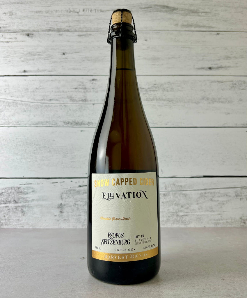 Photo of a 750 mL bottle of Snow Capped Cider Elevation - Esopus Spitzenburg - Harvest Blends