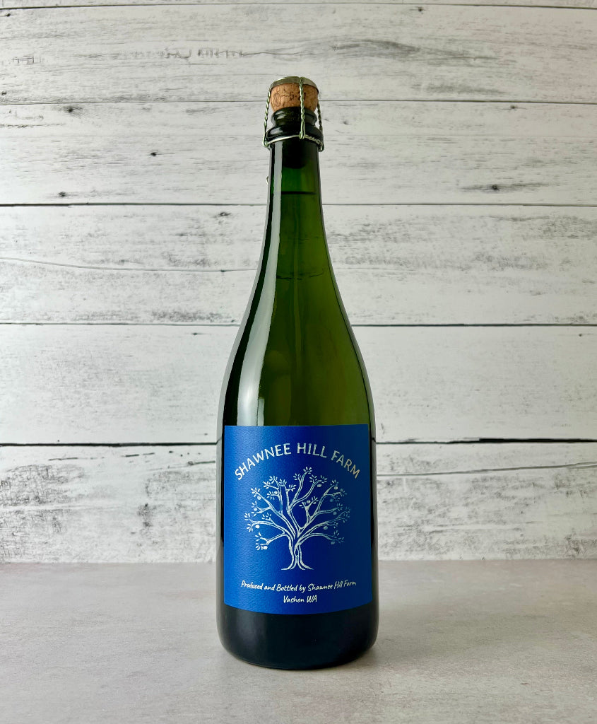 Photo of a 750 mL bottle of Shawnee Hill Farm Estate Cider