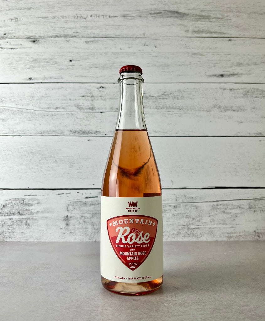 Photo of 500 mL bottle of Whitewood Mountain Rose Single Variety Cider from Mountain Rose Apples