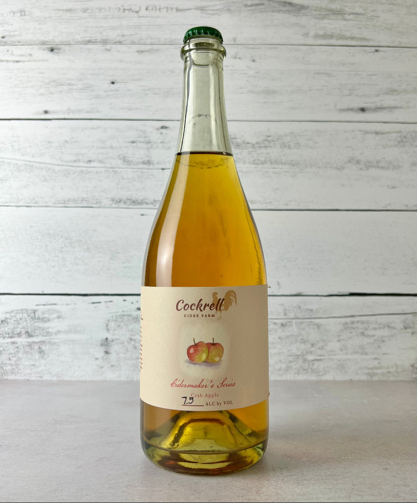 Photo of a 750 mL bottle of Cockrell Cider Farm Cidermaker's Series Crab Apple Cider