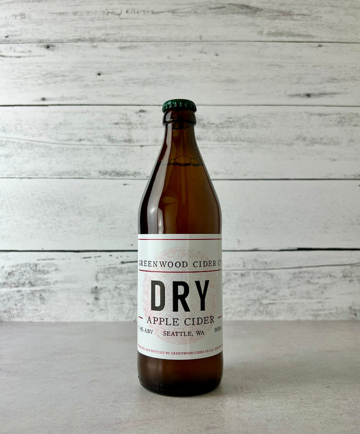 Photo of a 500 mL bottle of Greenwood Cider Dry Apple Cider - Seattle, WA