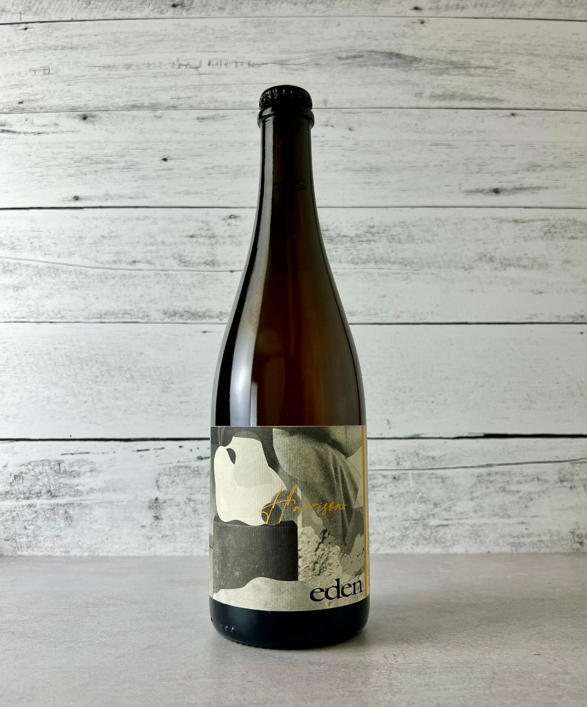 Photo of a 750 mL bottle of Eden Harrion cider