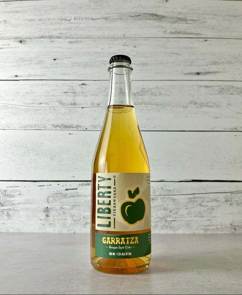 Photo of a 500 mL bottle of Liberty Ciderworks Garratza - Basque Style Cider