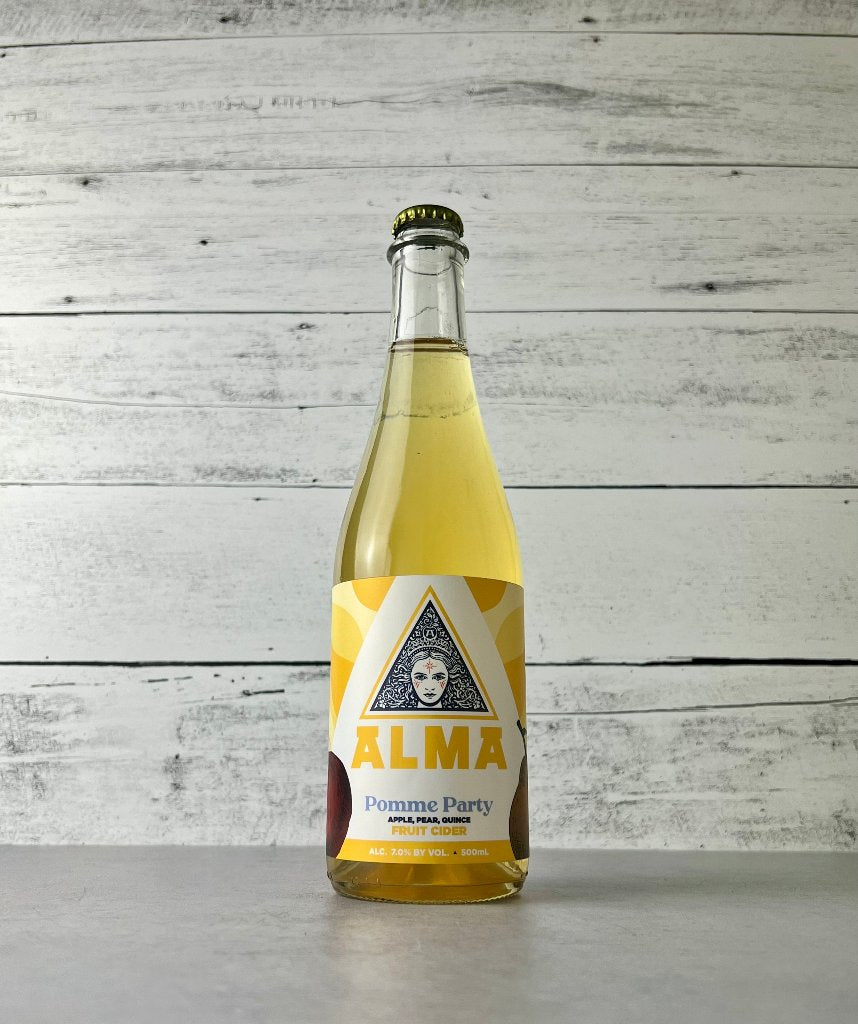 500 mL bottle of Alma Pomme Part - Apple, Pear, Quince Fruit Cider