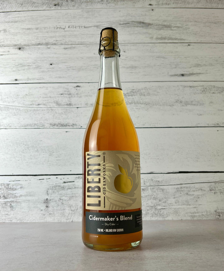 Photo of a 750 mL bottle of Liberty Ciderworks Cidermaker's Blend - Dry Cider - Inland NW Grown