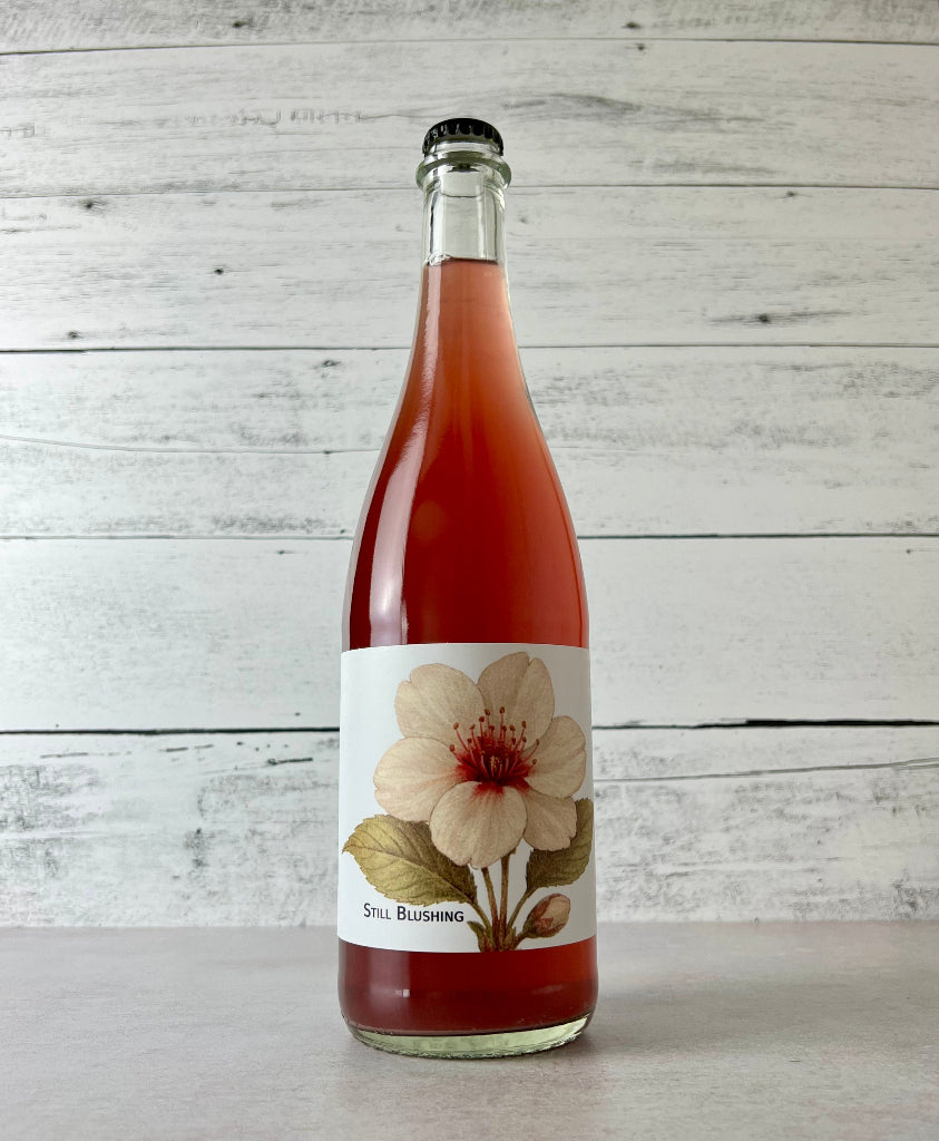 Photo of a 750 mL bottle of Botanist & Barrel Still Blushing Cider