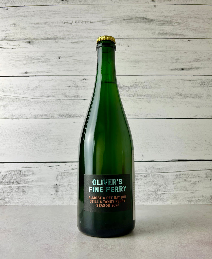 750 mL bottle of Oliver's Fine Perry - Almost a Pet Nat But Still a Tangy Perry Season 2023