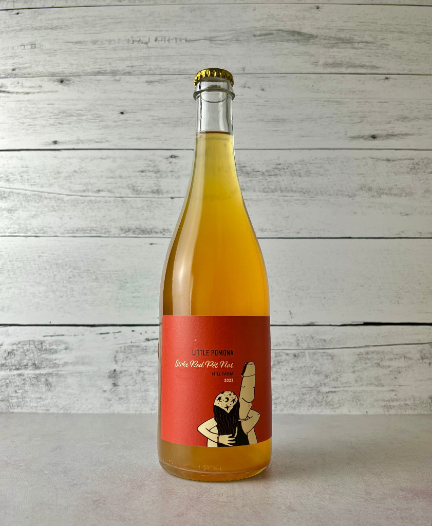 750 mL bottle of Little Pomona Stoke Red Pet Nat - Hill Farm 2023