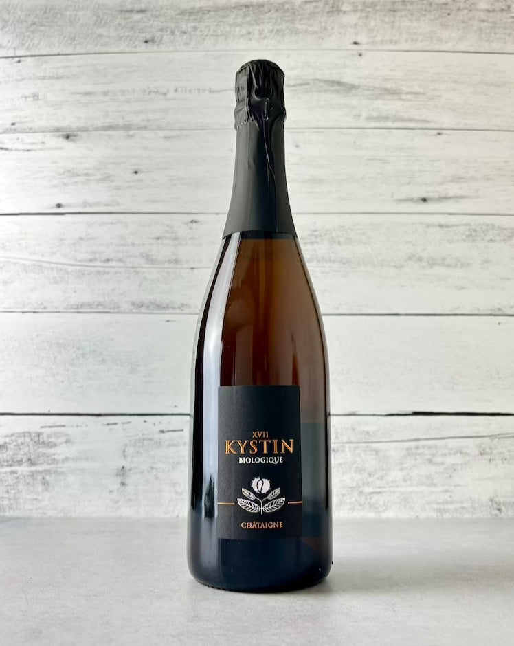 750 mL bottle of Kystin Biologique - Chataigne apple and chestnut cider coferment