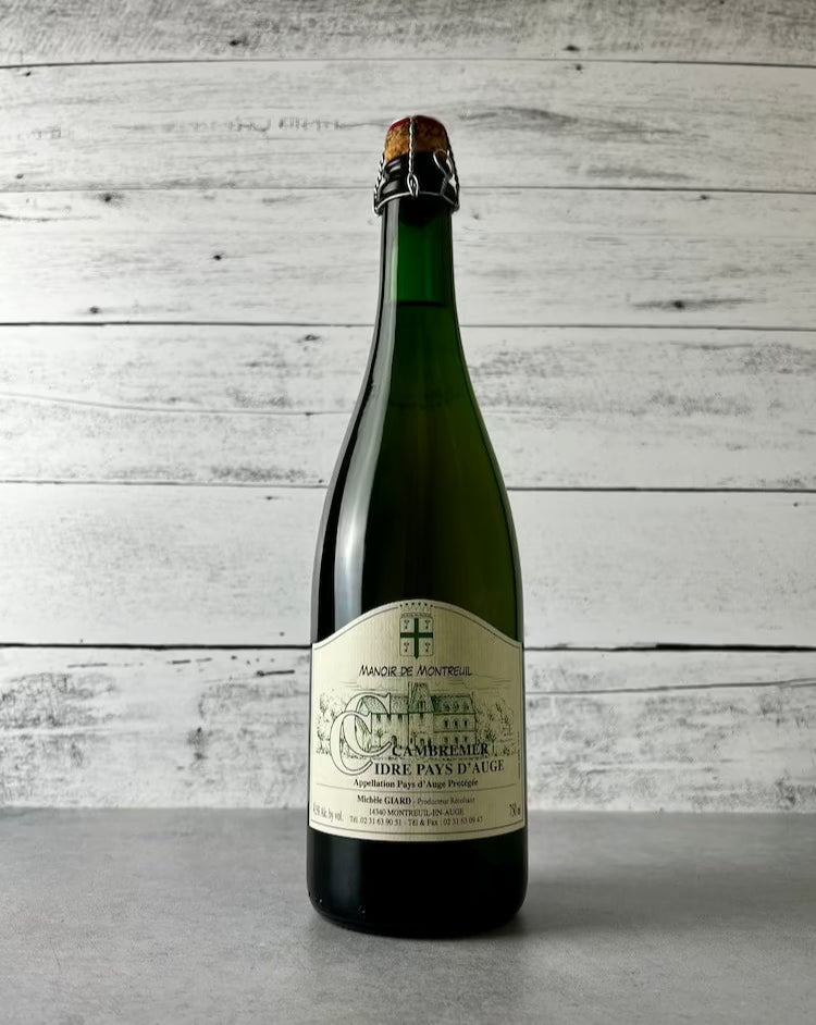 750 mL bottle of Manoir de Montreuil Cider Pays D'Auge Cambremer