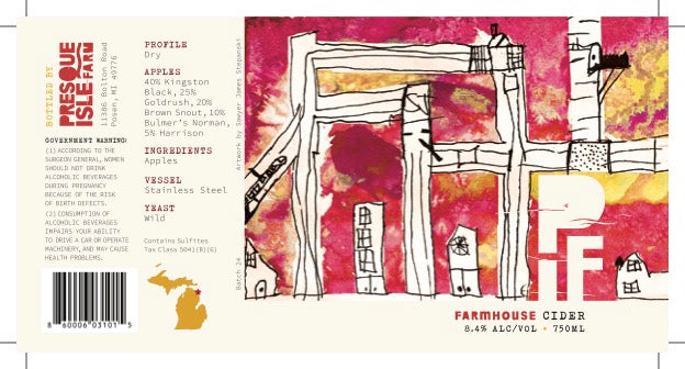 Presque Isle Farm Cider - Farmhouse (750 mL)