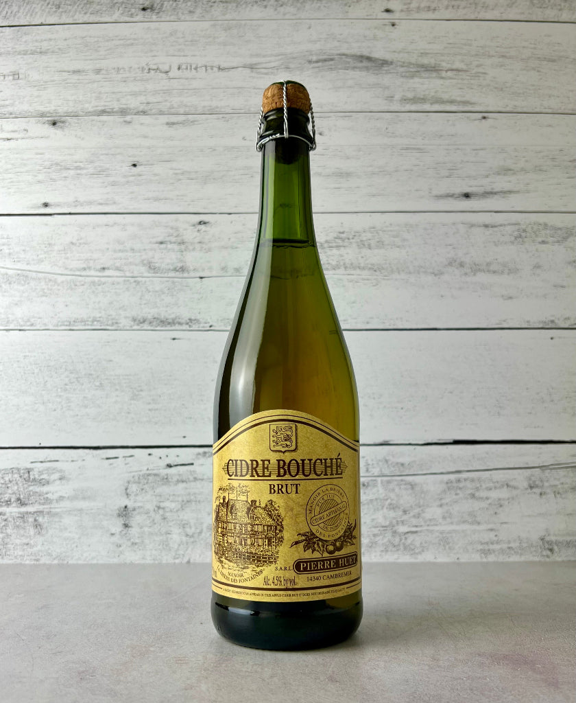 750 mL bottle of Pierre Huet Cidre Bouché Brut Cider