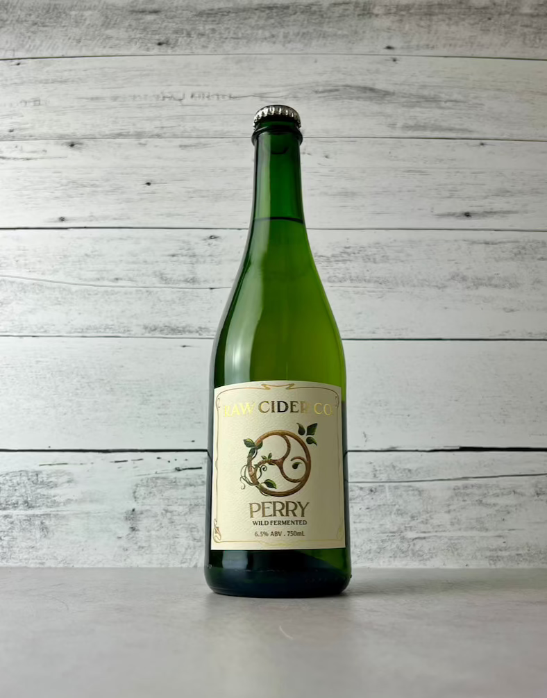 750 mL bottle of RAW Cider Co Perry - Wild Fermented