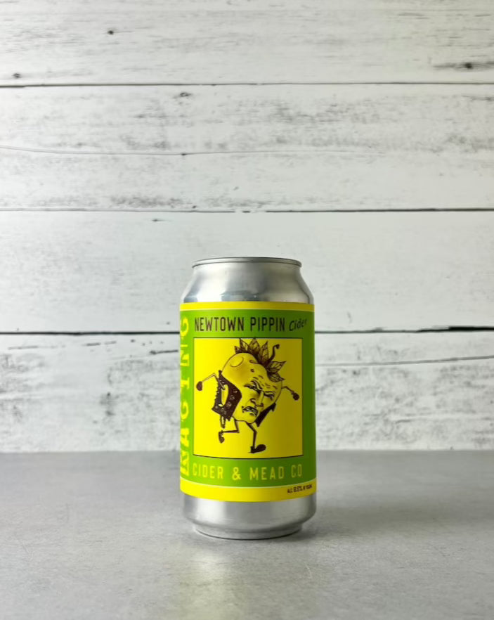 12 oz can of Raging Newtown Pippin Cider