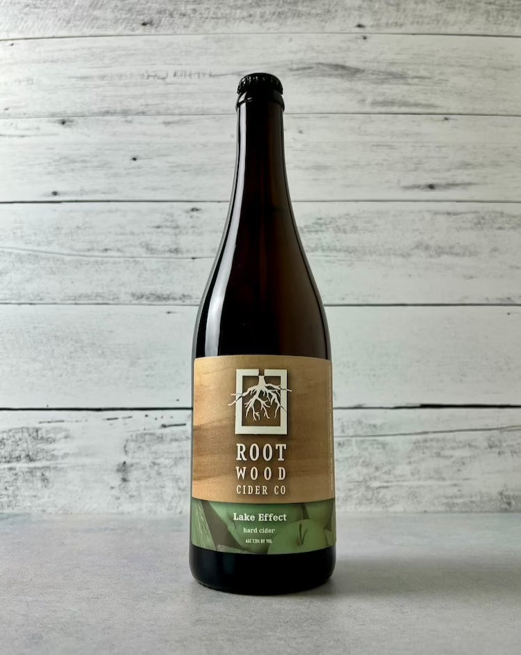 750 mL bottle of Rootwood Cider Lake Effect