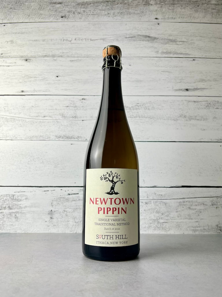 750 mL bottle of South Hill Cider Newtown Pippin - Single Varietal Traditional Method - Batch #2021 - South Hill - Ithaca, New York cider