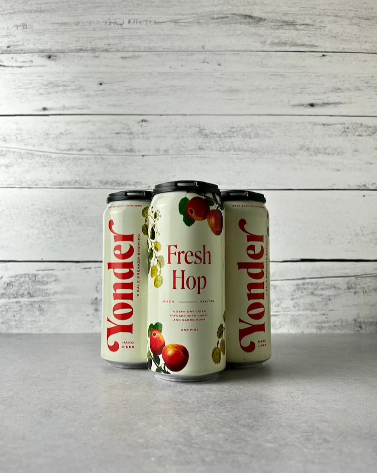 4-pack of 16-oz cans of Yonder Fresh Hop cider
