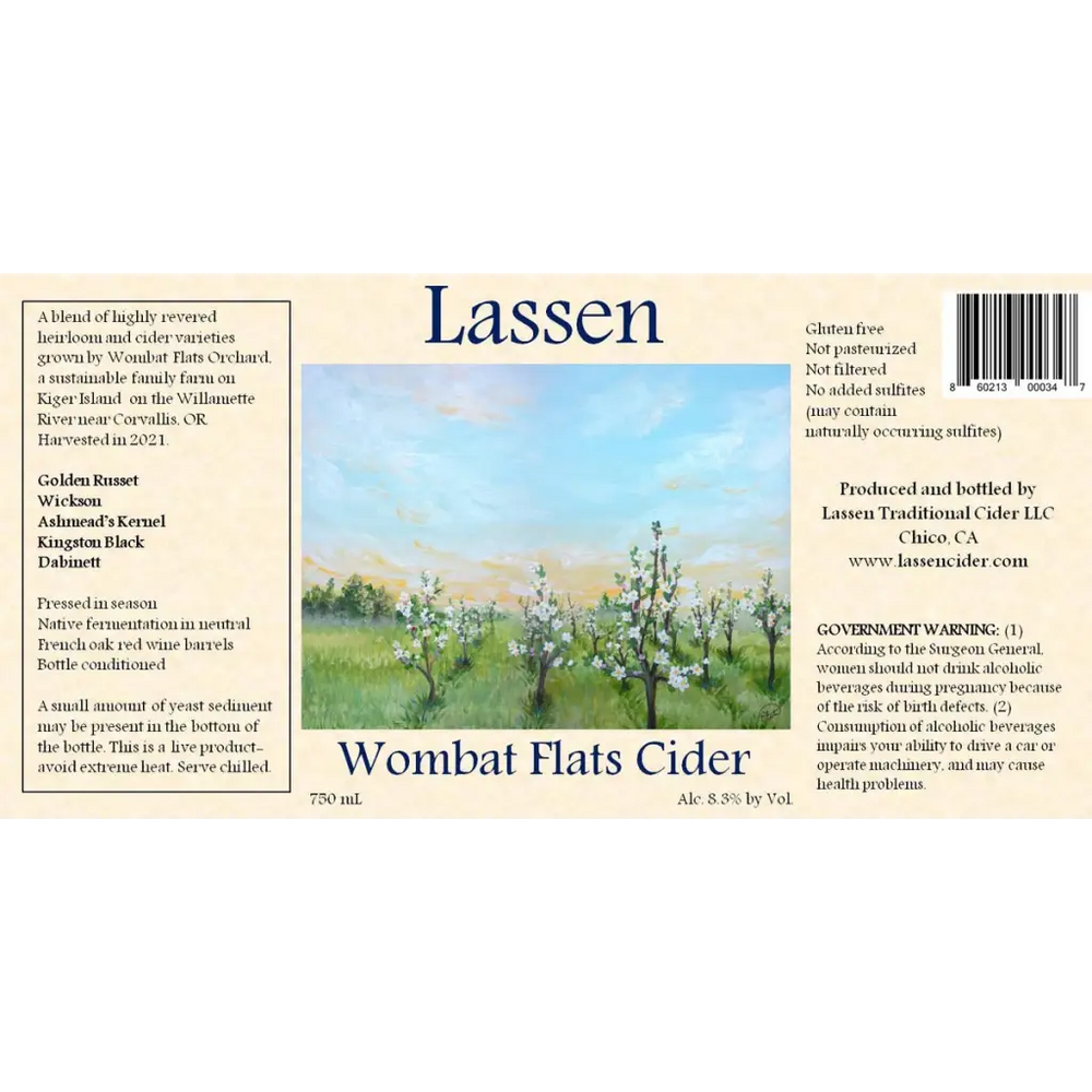 Lassen Cider - Wombat Flats (750 mL) - Cider - Lassen Cidery Hard Cider
