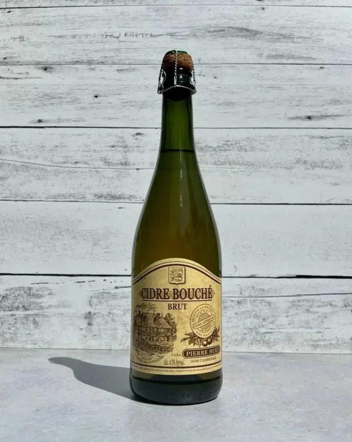 750 mL bottle of Pierre Huet Cidre Bouché Brut Cider